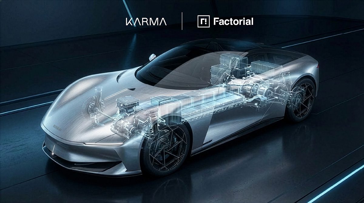Karma Automotive та Factorial співпрацюють у виробництві твердотільних батарей для суперкупе Kaveya