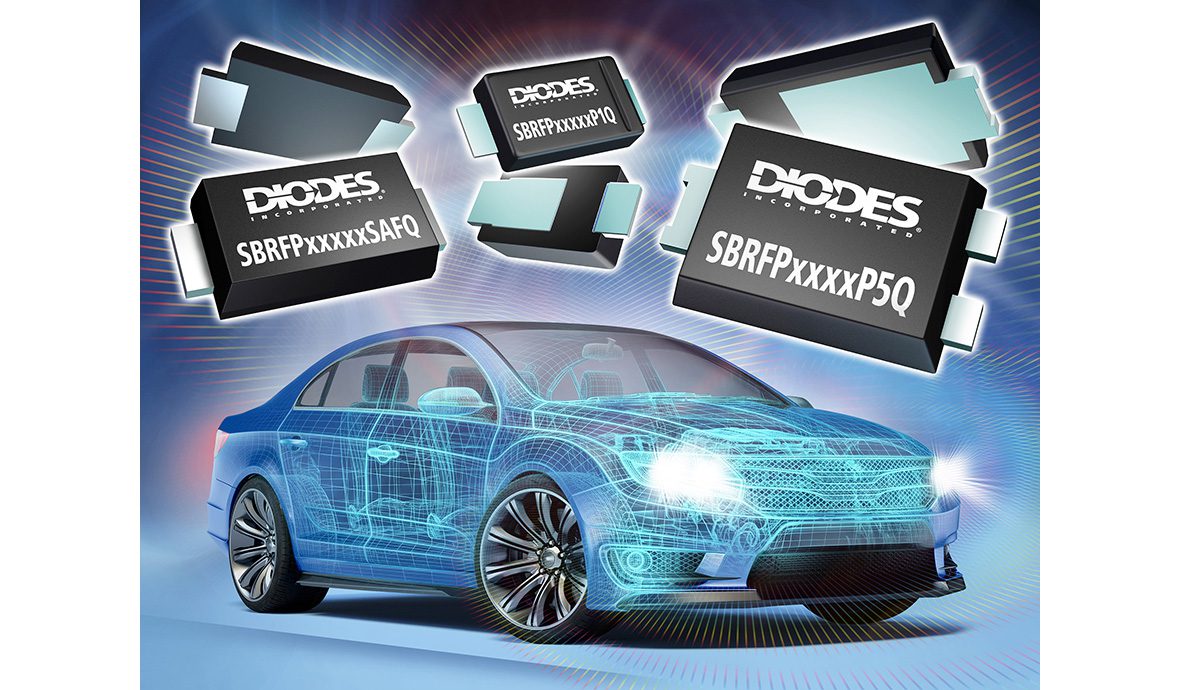 Diodes запускає автомобільні супербар'єрні діоди з польовою напругою з рейтингом від 2 А до 8 А